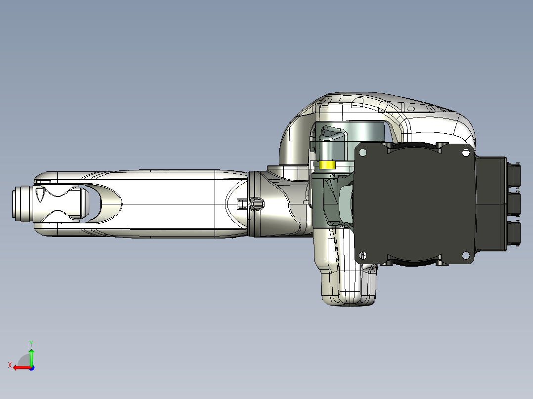 那智机器人nachi mz12 6axis industrial robot后视图