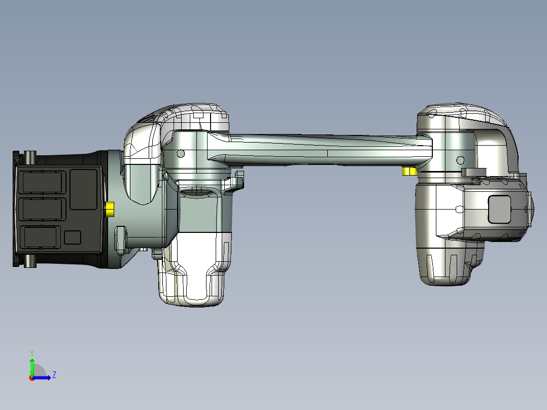 那智机器人nachi mz12 6axis industrial robot左视图