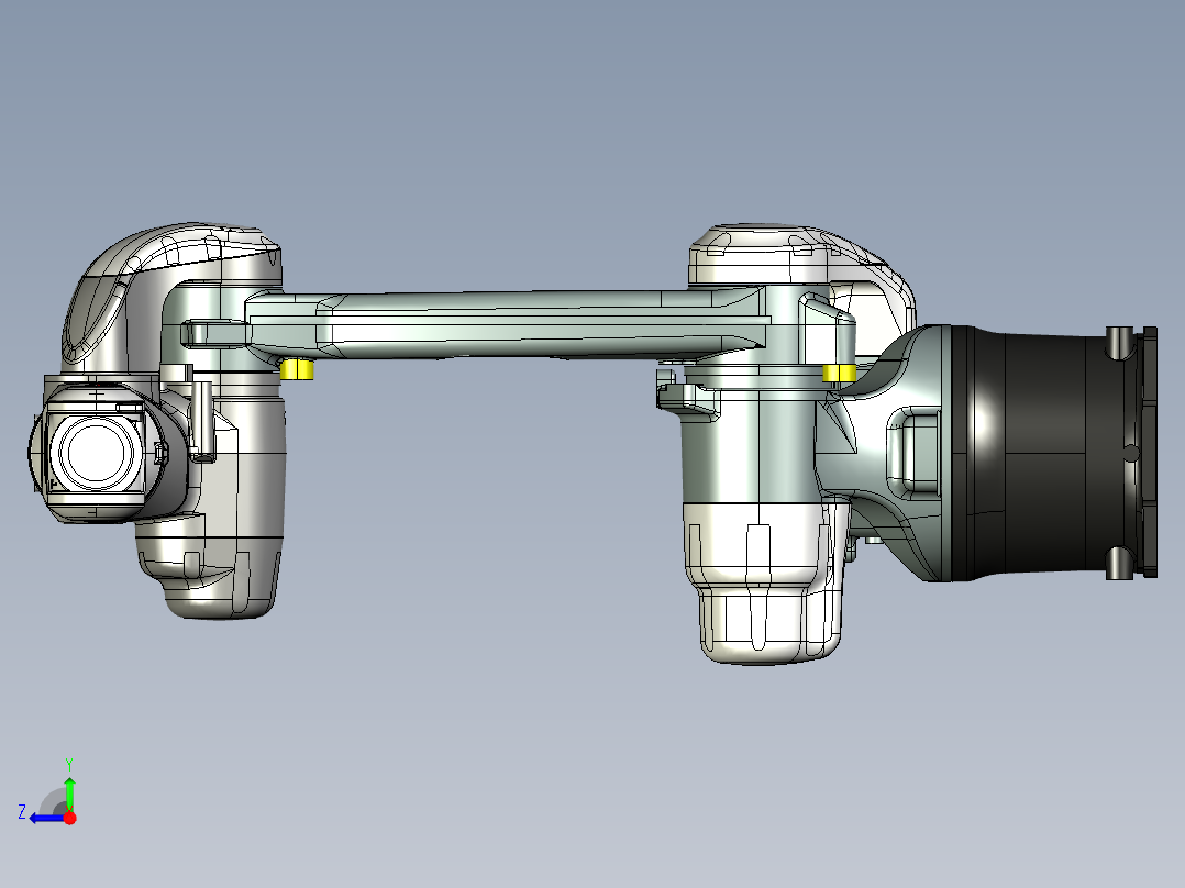 那智机器人nachi mz12 6axis industrial robot右视图