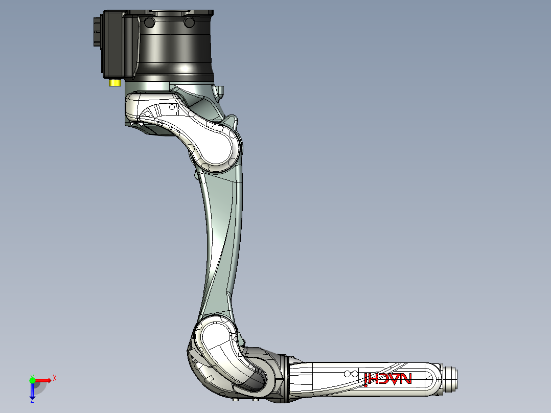 那智机器人nachi mz12 6axis industrial robot俯视图