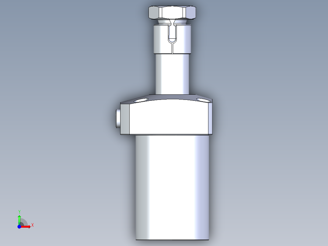 KOSMEKLHA0550-CR-Q20多系列多零件图纸模型前视图
