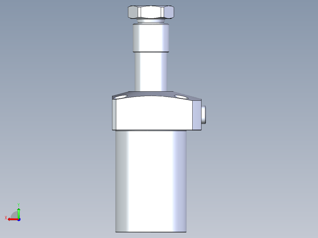 KOSMEKLHA0550-CR-Q20多系列多零件图纸模型后视图