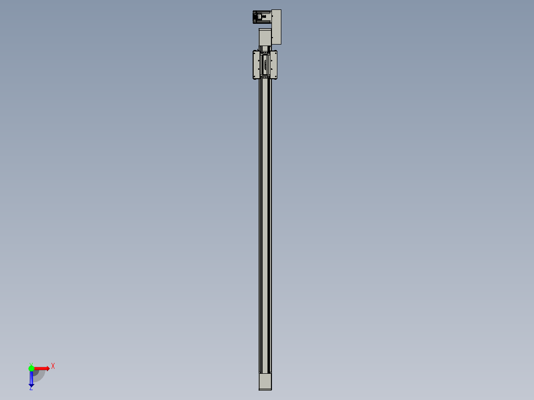 威洛博直线电机模组EB6-L70-S1350-BR-P40-MS3俯视图