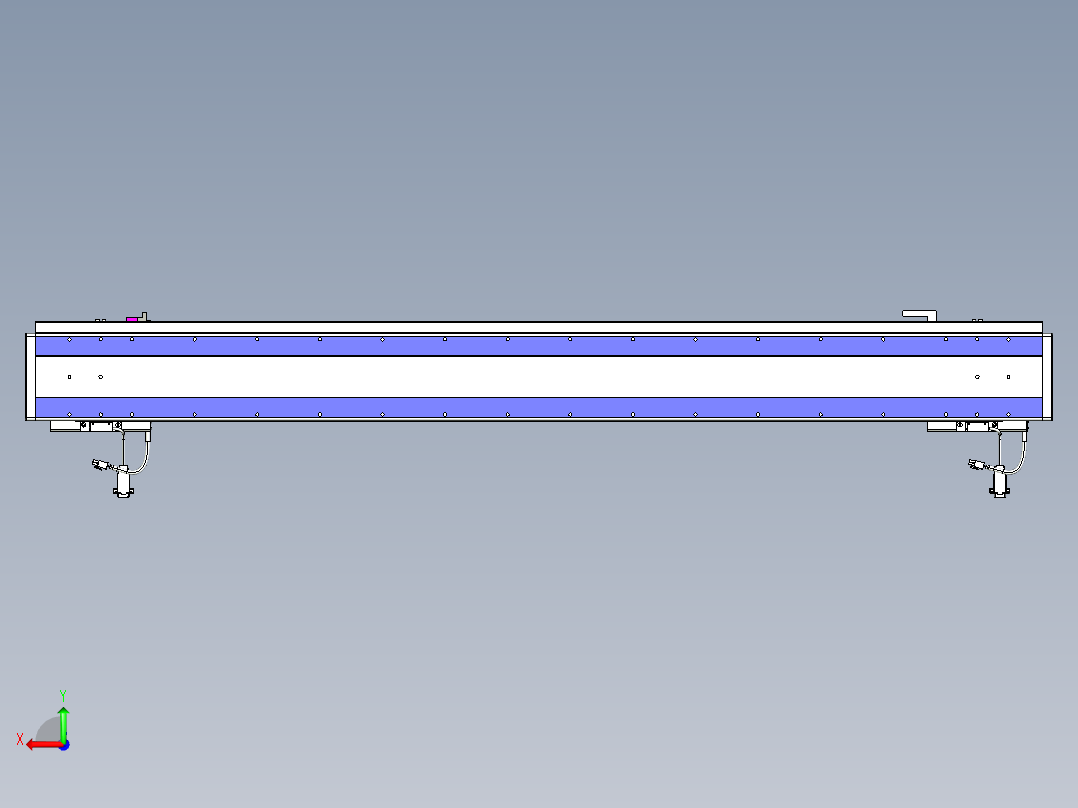 威洛博VL系列直线电机模组-2VL14S2-S1200后视图