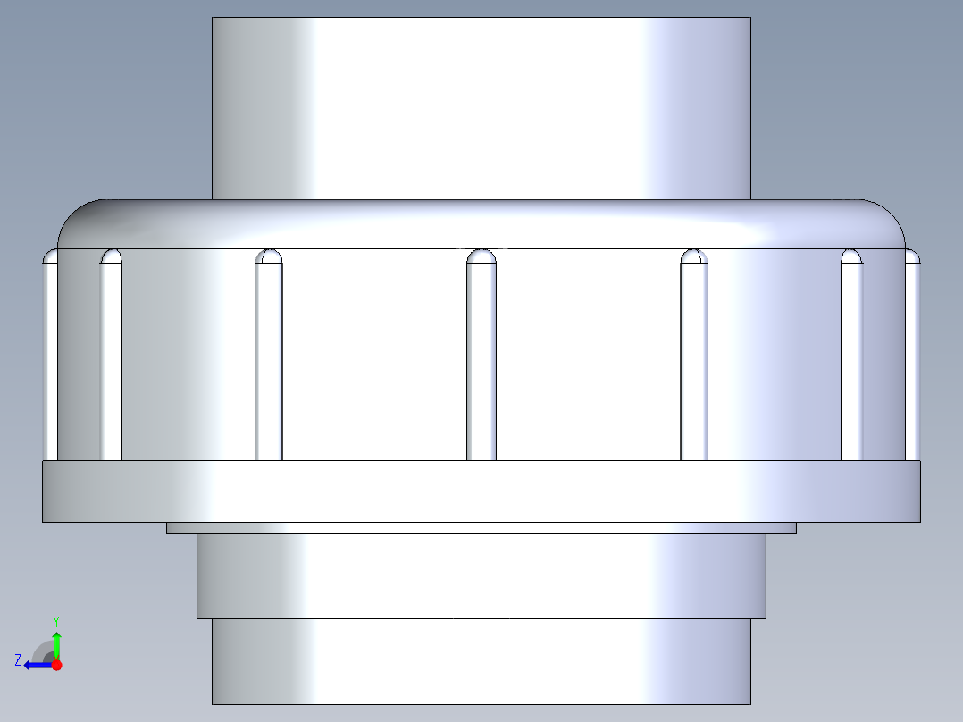 聚氯乙烯配件30-Sch80_Union T375_FPTxFPT_858-375-012_1.25in右视图