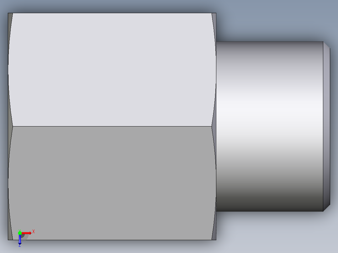 卡套式工业通用硬管接头EO_Swivel_connector_GAI10SR71X俯视图