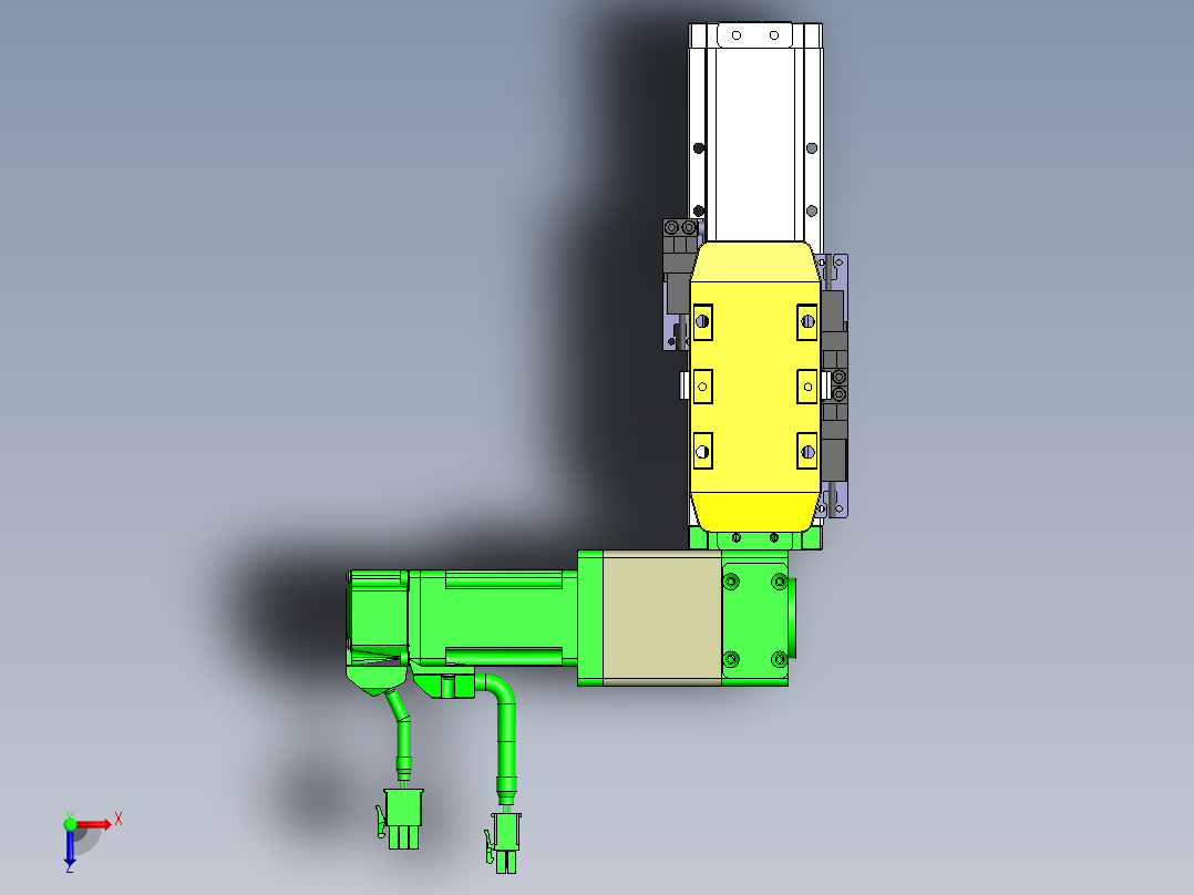 GTA内嵌同步带全封闭GTA5-BR-100W俯视图