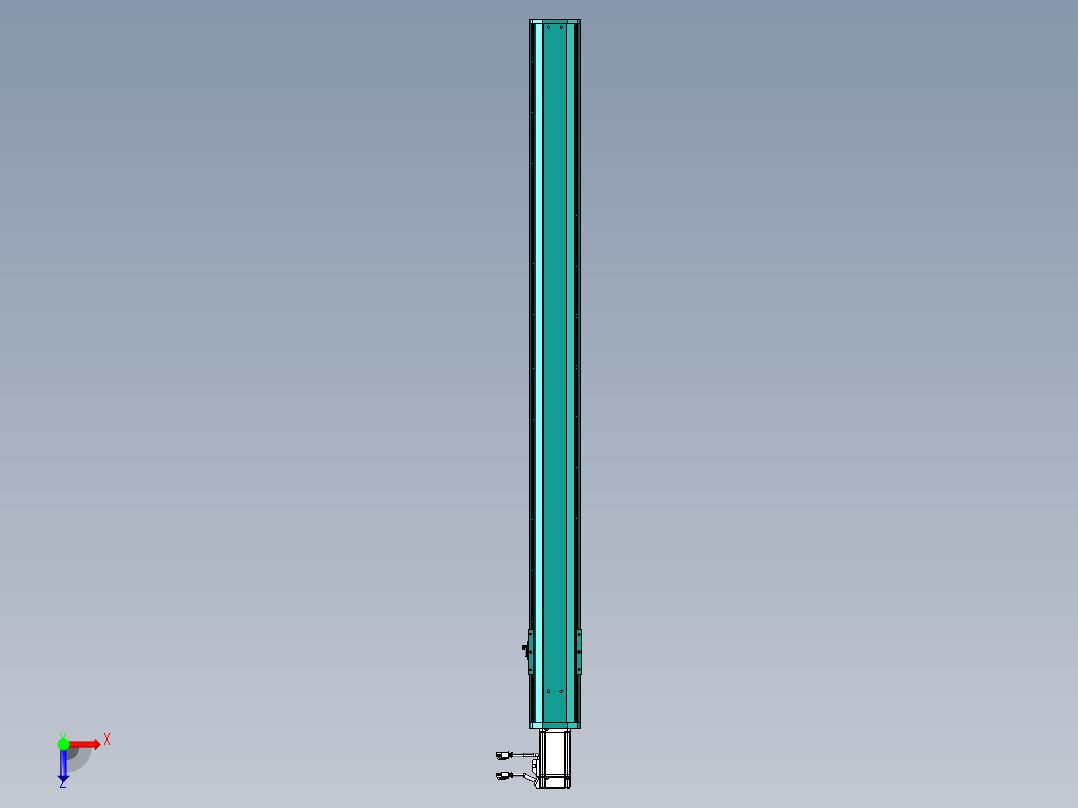 东锦丝杆传动-直线滑台模组DH100-C-L10-S1150-BC-O400W-C3俯视图