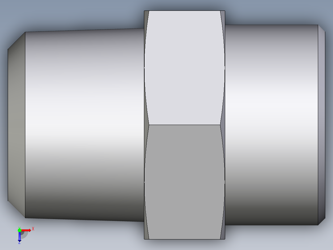 卡套式工业通用硬管接头EO_Male_Stud_connector_GE25S1NPTCFX俯视图