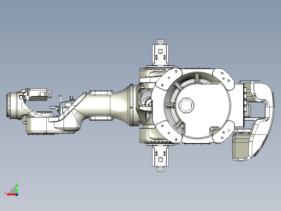 那智机器人nachi mc600 6axis industrial robot后视图