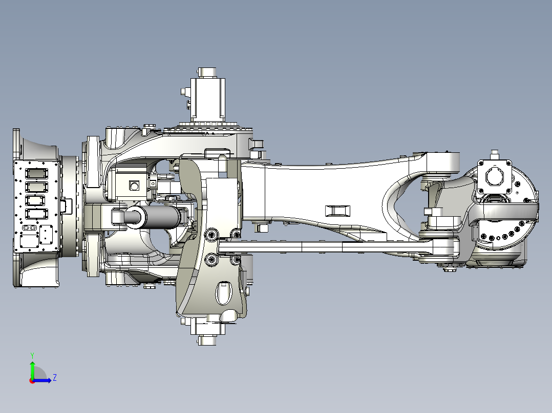 那智机器人nachi mc600 6axis industrial robot左视图