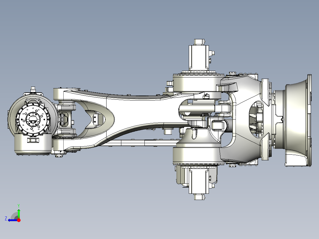 那智机器人nachi mc600 6axis industrial robot右视图