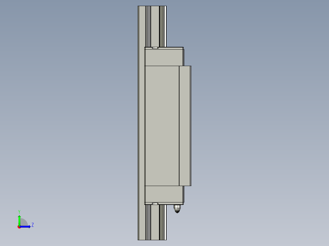 台湾腾展 全系列导轨3D库Linear Guideway左视图