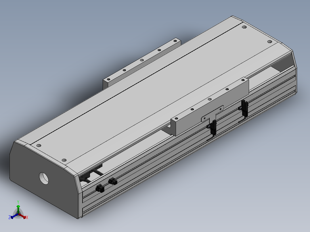 精密模组MY220-T10-100L-M-P75B-C4-C正等轴测图