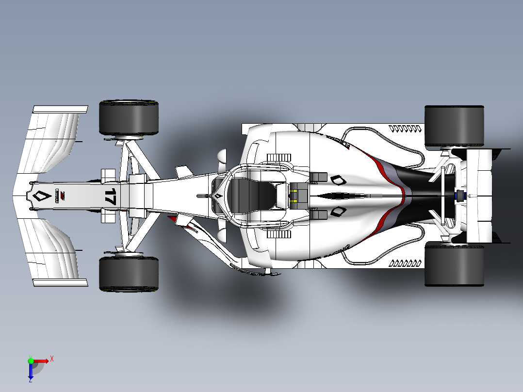 一级方程式赛车俯视图