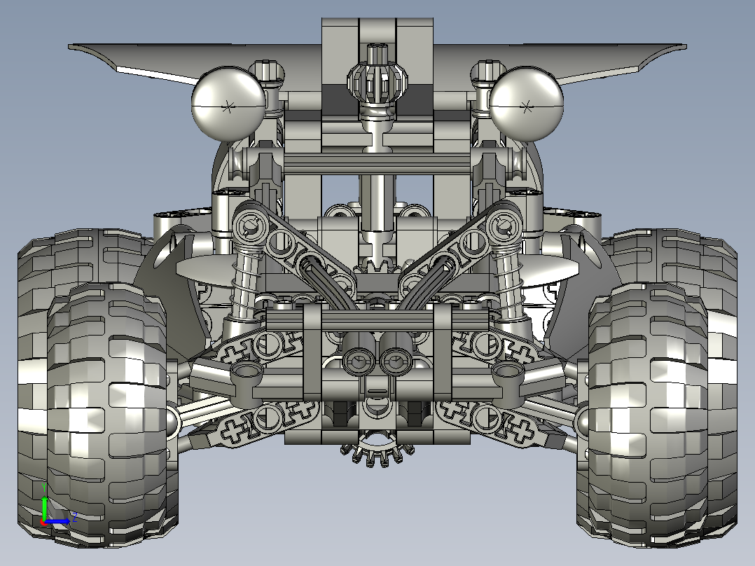 越野车造型三维图纸左视图