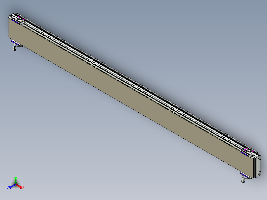 威洛博VL系列直线电机模组-2VL22H1-S2800正等轴测图