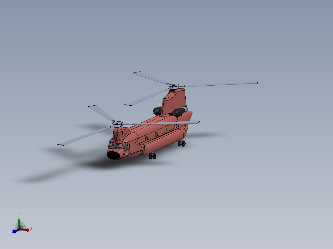 8波音 CH-47 支奴干---格式为：STP