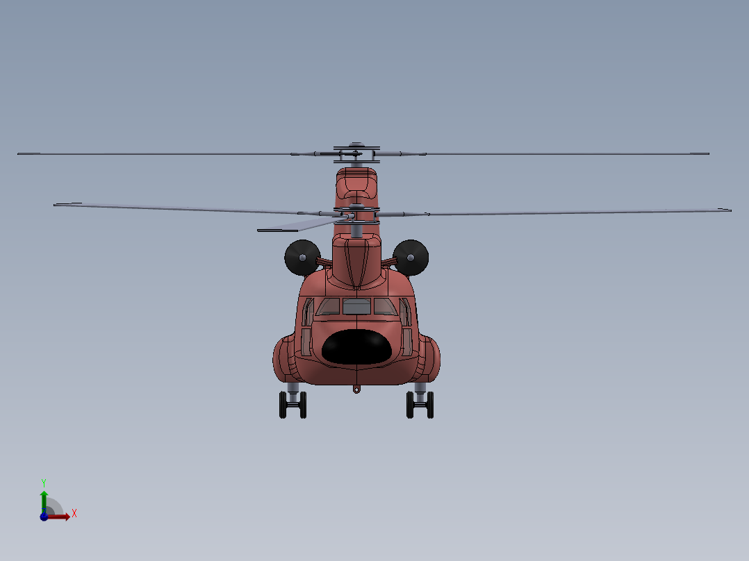 8波音 CH-47 支奴干---格式为：STP前视图