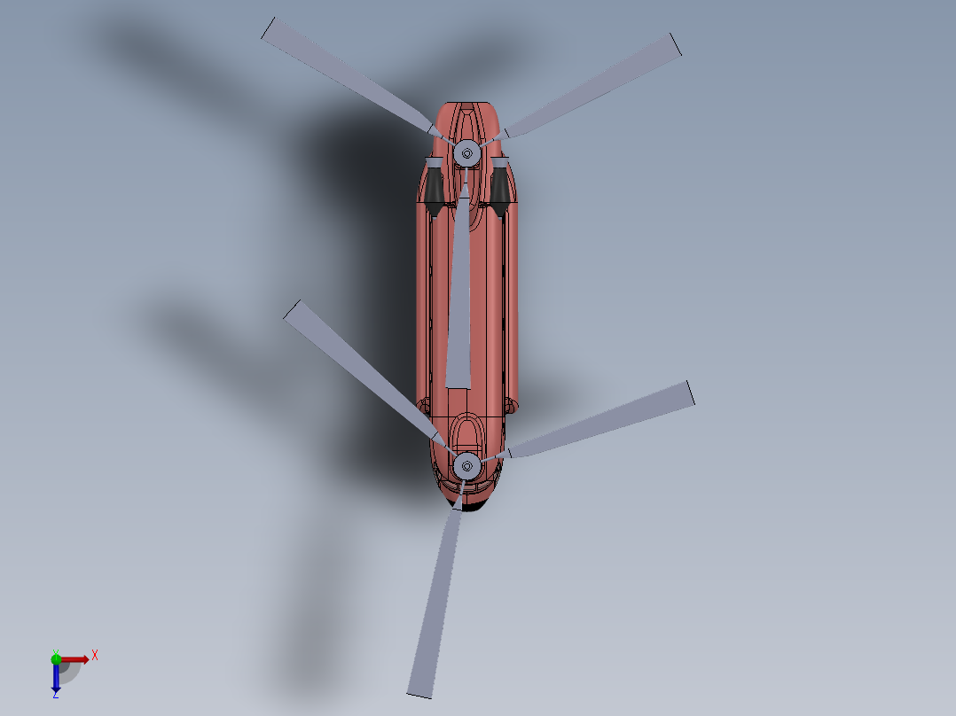 8波音 CH-47 支奴干---格式为：STP俯视图