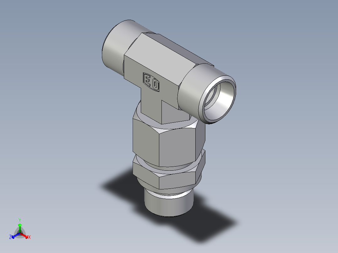 卡套式工业通用硬管接头EO_Assembled_adjustable_standpipe_branch_tee_EVT12LROMD71