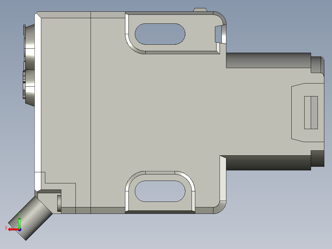 基恩士PZ-G61B_62B_kc图纸模型后视图