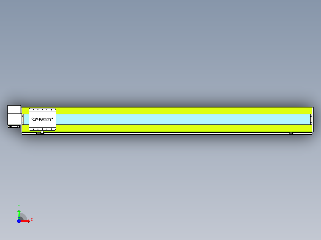 威洛博VBC同步带传动一无尘环境VBC17-L45-S1650-BRD-ZP75-C3前视图