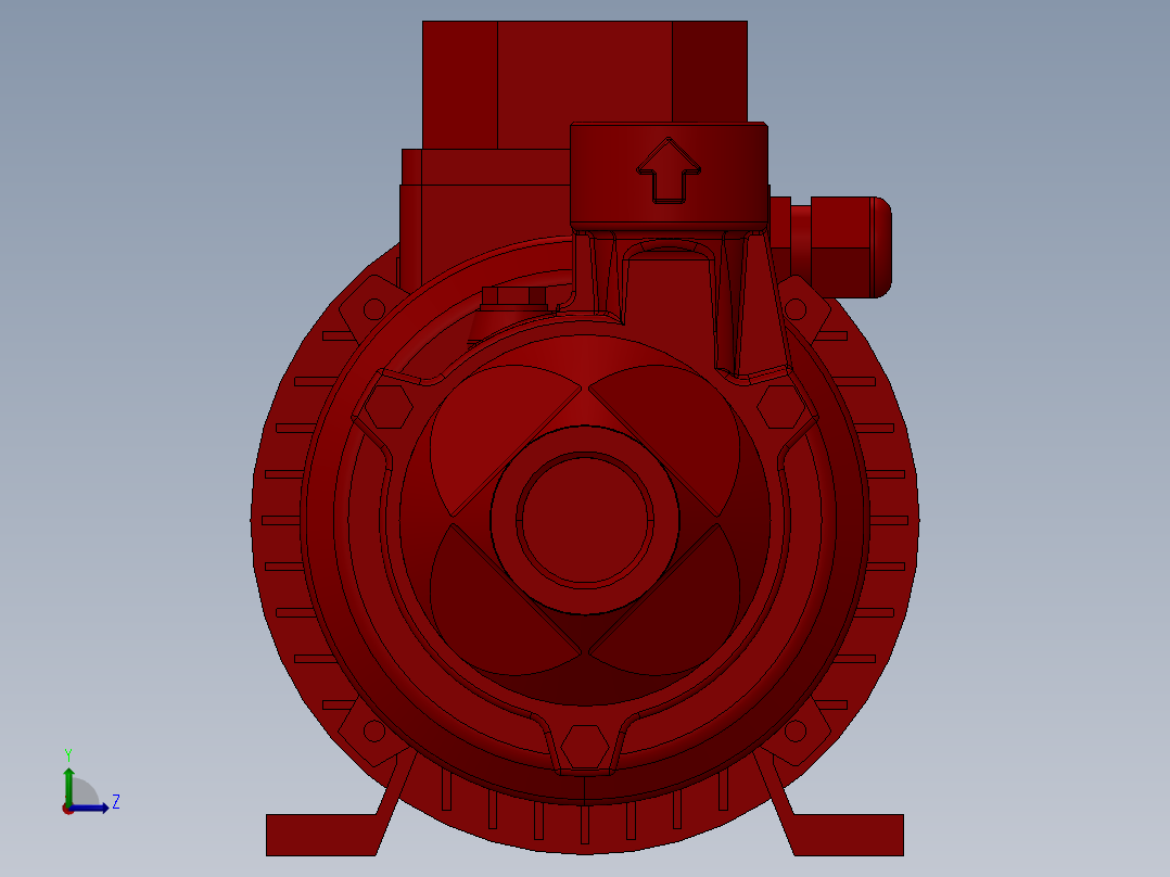 水泵发电机左视图