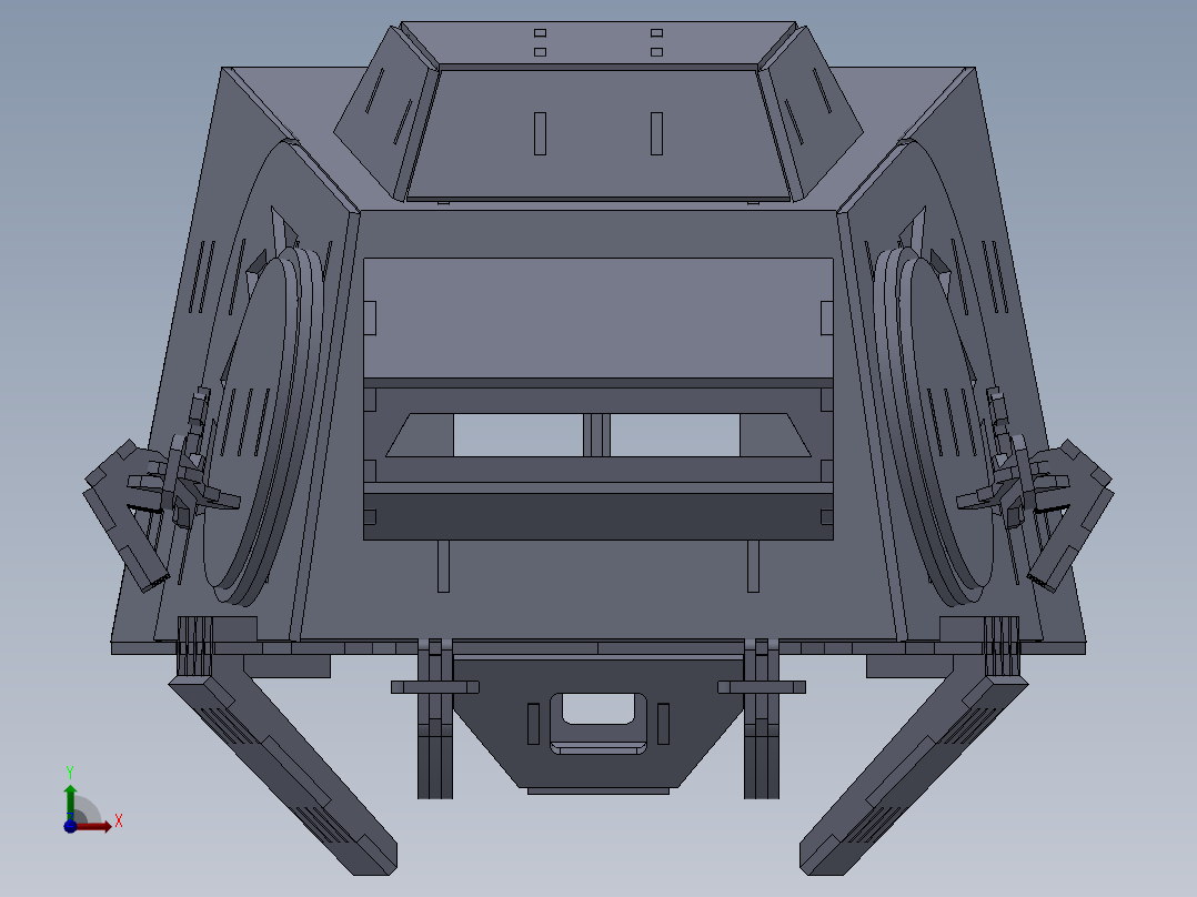 AT-AT帝国步行机四足机器人拼装模型3D图纸 Solidworks 附STEP前视图