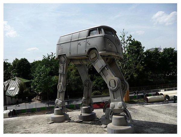 AT-AT帝国步行机四足机器人拼装模型3D图纸 Solidworks 附STEP