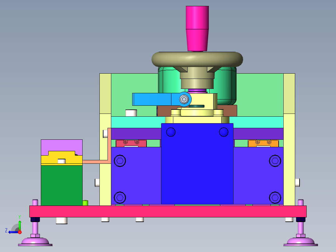 破坏试验夹具右视图
