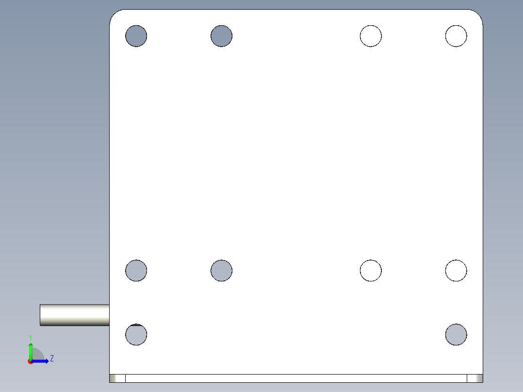 基恩士LX2-13R_kc图纸模型左视图