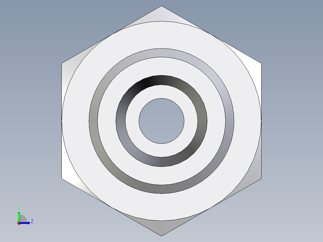 卡套式工业通用硬管接头EO_Bulkhead_union_SV08SOMD71左视图