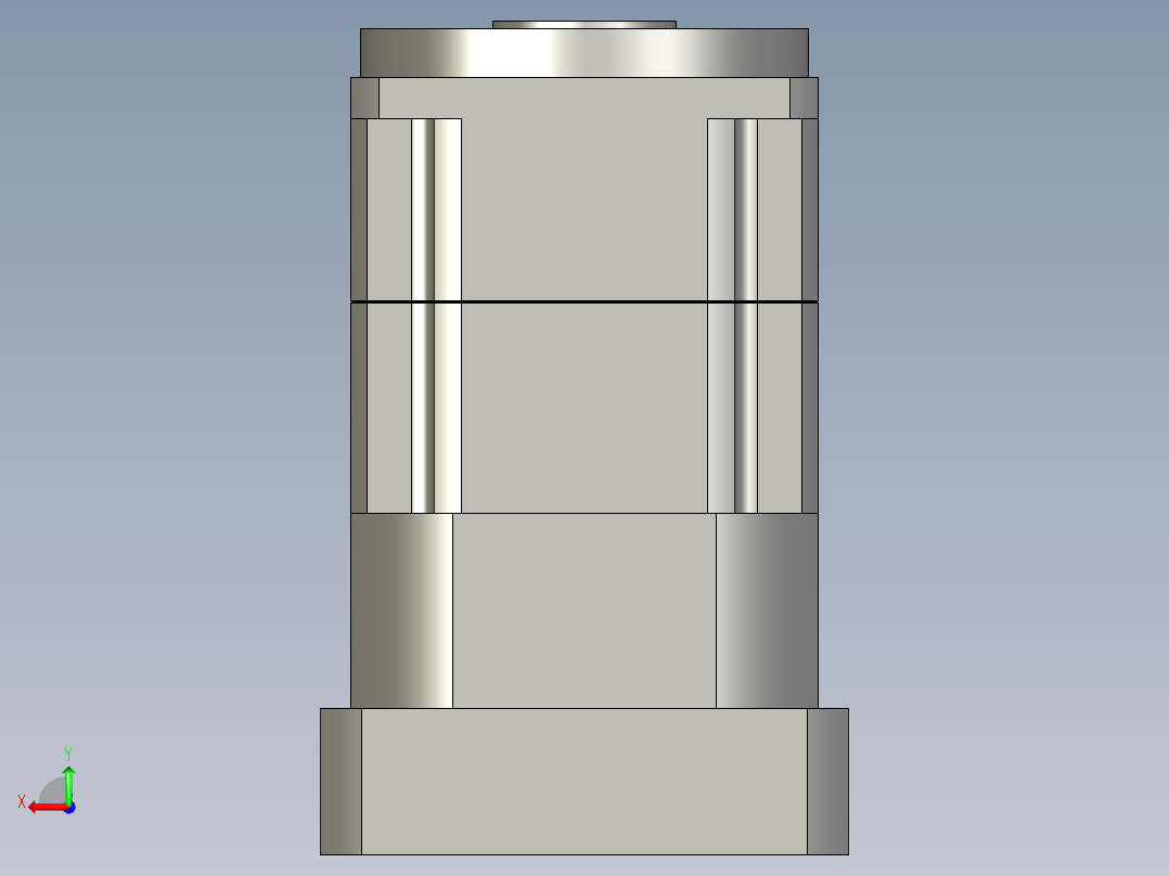 斜齿孔PGH115-L2 24-110-145-M8 .STEP后视图