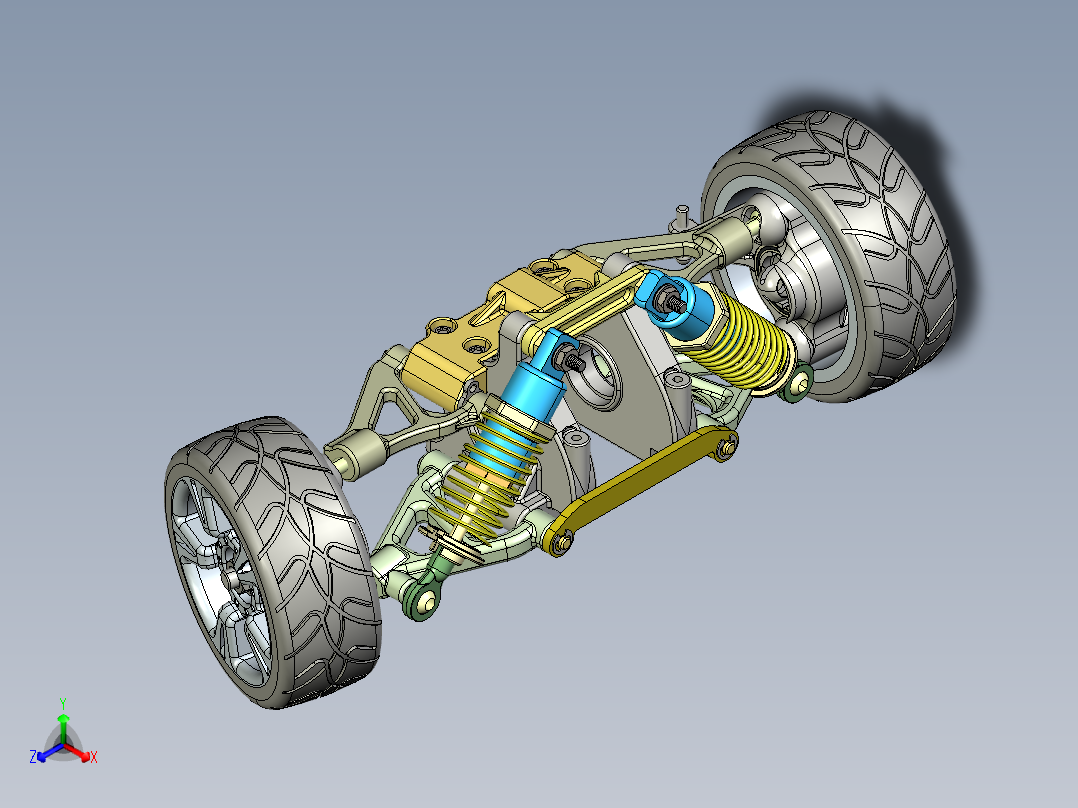 悬浮车正等轴测图