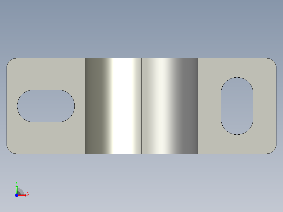 基恩士SJ-M020(M020G)_bracket1_kc图纸模型前视图