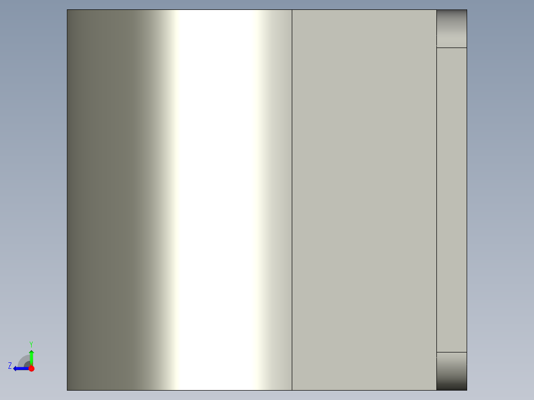 基恩士SJ-M020(M020G)_bracket1_kc图纸模型右视图