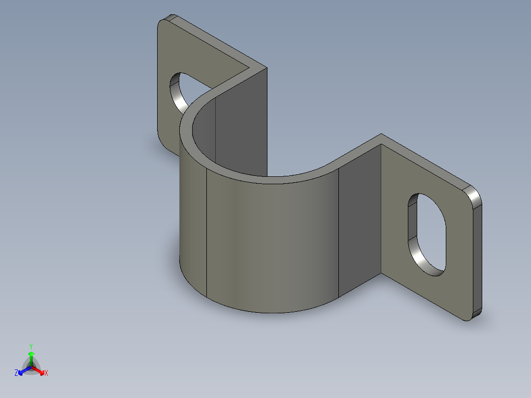 基恩士SJ-M020(M020G)_bracket1_kc图纸模型正等轴测图