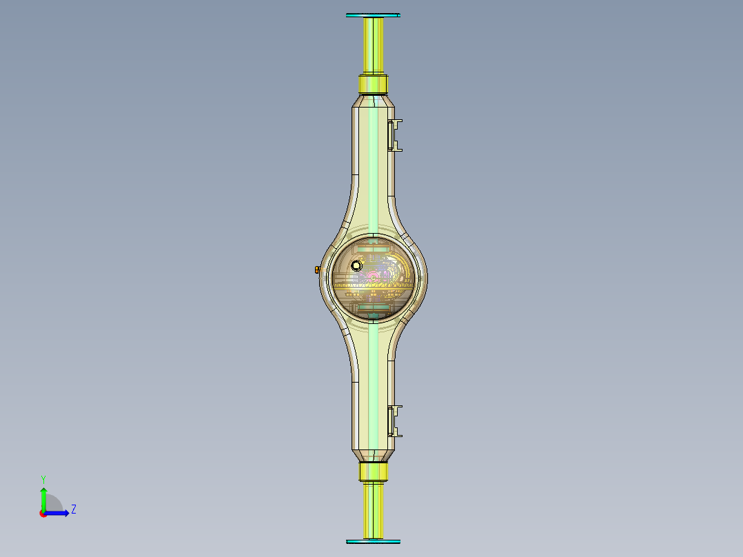 某电动驱动桥设计【非断开式后驱动桥】【含三维catia+文档】左视图