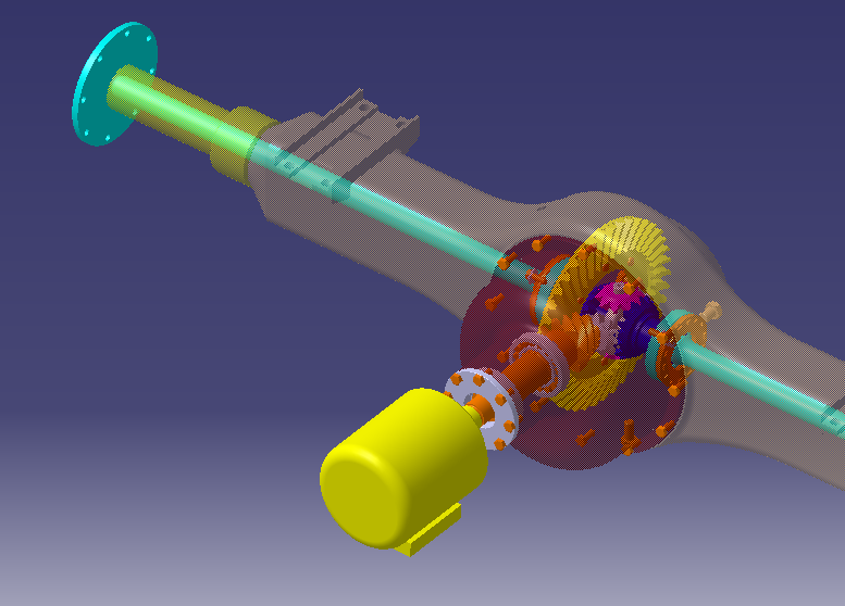 某电动驱动桥设计【非断开式后驱动桥】【含三维catia+文档】