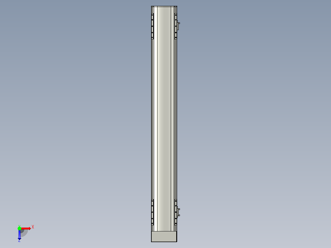 直线模组WG-LHA12-S850-D设计图纸俯视图