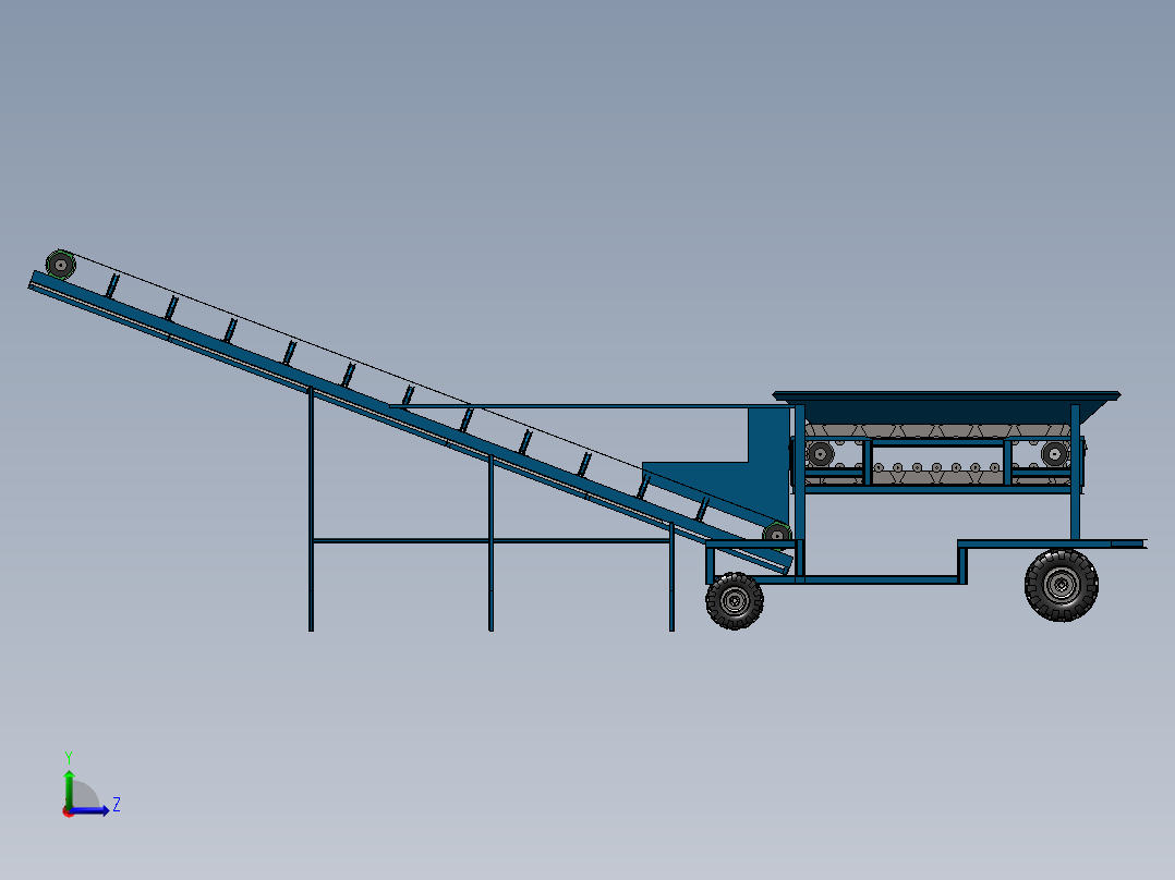 有机肥粉碎机左视图
