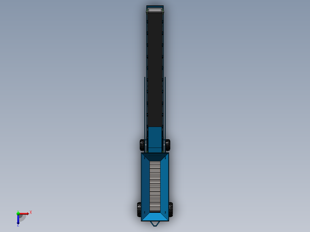 有机肥粉碎机俯视图