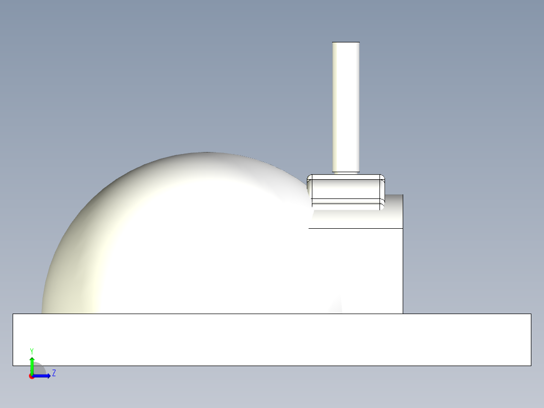 披萨烤箱左视图