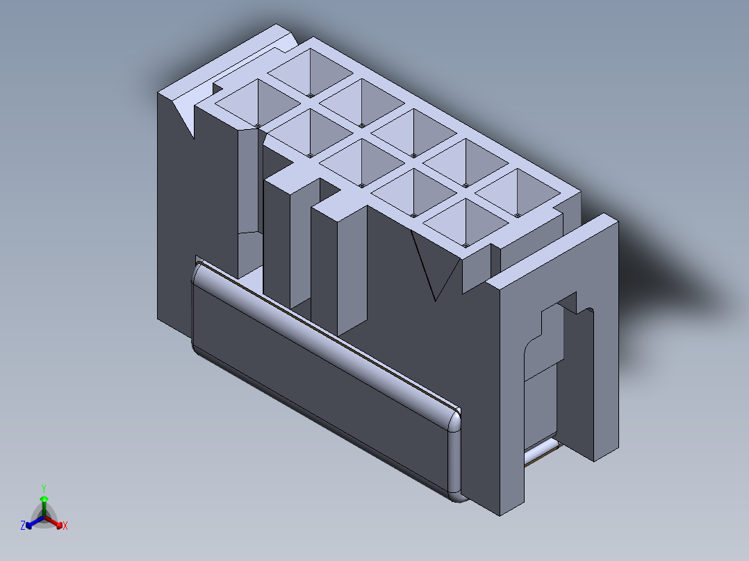 3m_pak_100_3473_10_pin正等轴测图