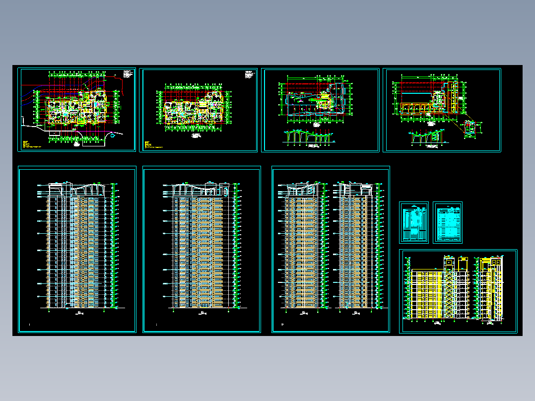 重庆某高层建筑施工图全套
