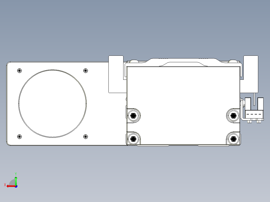 TPA-KNR-86E-1610C-L500A1-ML-P40-N3线性模块铝制底座后视图