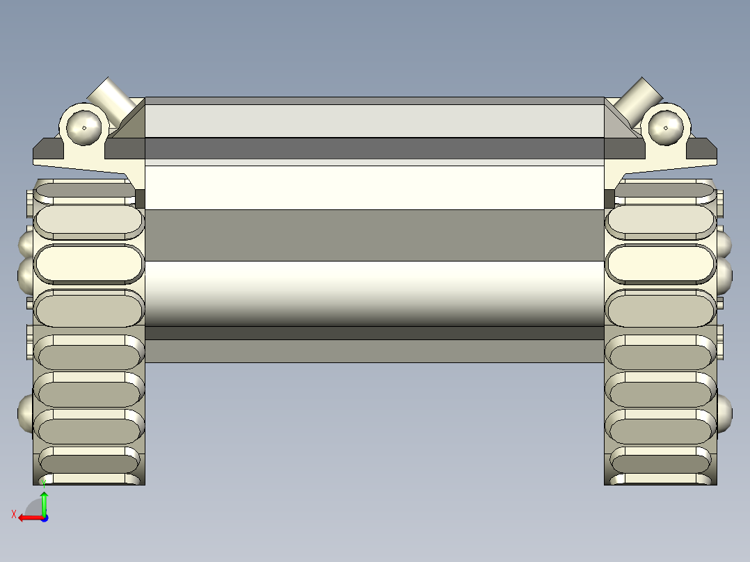 游戏用坦克底盘后视图