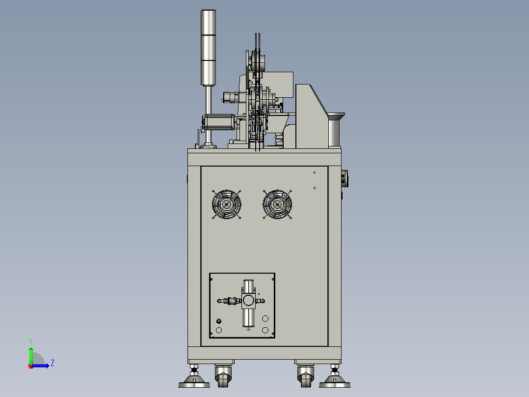 凸轮高速自动编带机左视图