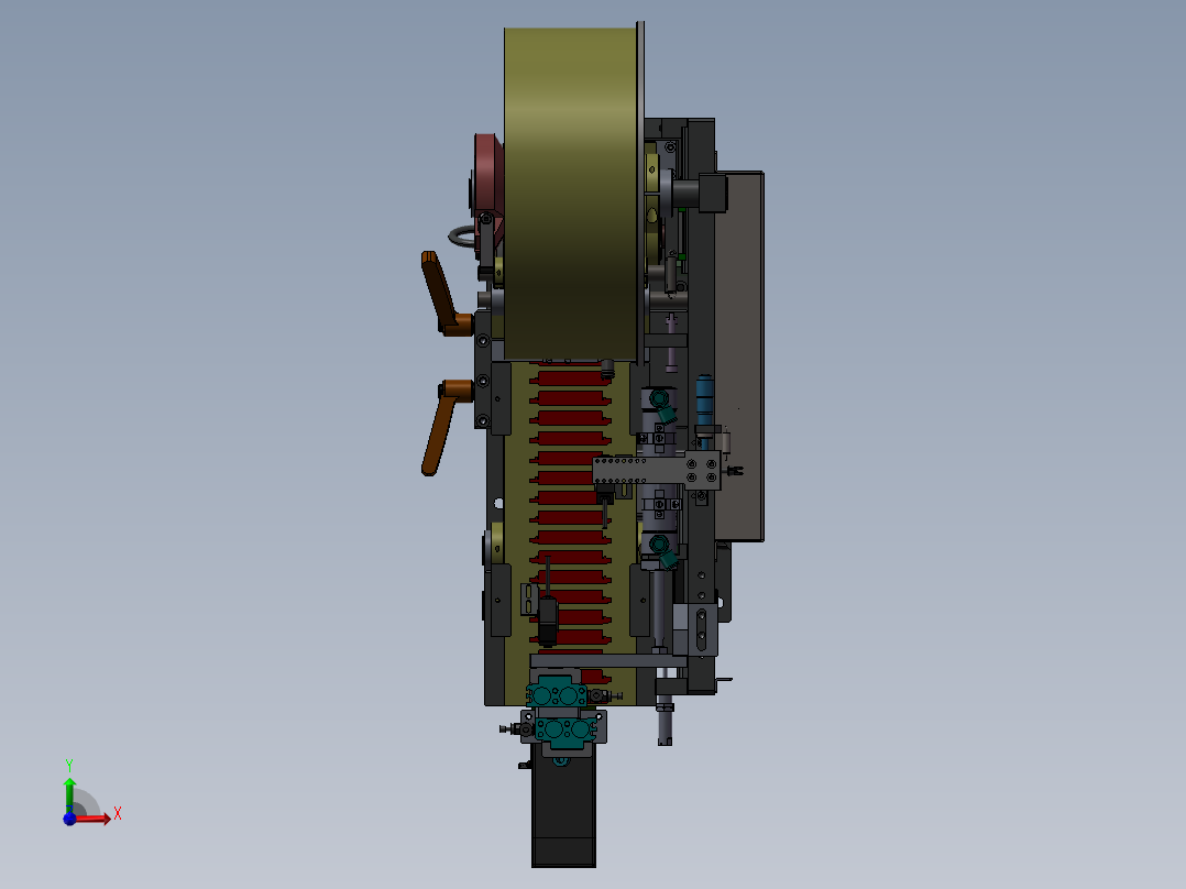 贴胶机器前视图